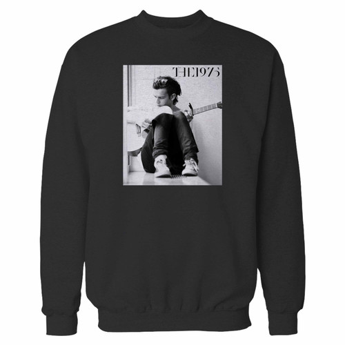 Your the 1975 matt healy crewneck sweatshirt just got an update. This super comfortable and lighter weight crewneck will become your favorite go-to sweatshirt. The cozy spandex cuffs and waistband make this pill-resistant sweatshirt a fan favorite.And your group will look and feel their best in this premium ringspun cotton crew.