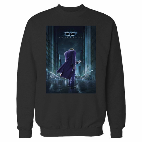 Your the dark knight joker crewneck sweatshirt just got an update. This super comfortable and lighter weight crewneck will become your favorite go-to sweatshirt. The cozy spandex cuffs and waistband make this pill-resistant sweatshirt a fan favorite.And your group will look and feel their best in this premium ringspun cotton crew.