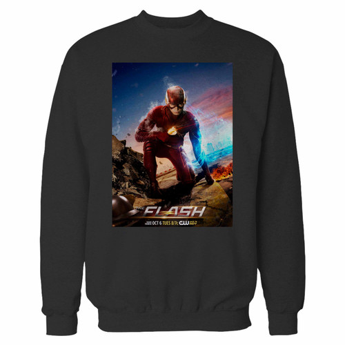 Your the flash dc comics crewneck sweatshirt just got an update. This super comfortable and lighter weight crewneck will become your favorite go-to sweatshirt. The cozy spandex cuffs and waistband make this pill-resistant sweatshirt a fan favorite.And your group will look and feel their best in this premium ringspun cotton crew.