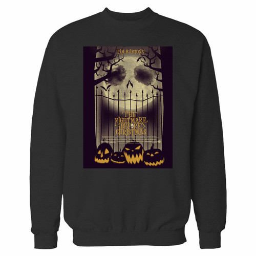 Your the nightmare before christmas art crewneck sweatshirt just got an update. This super comfortable and lighter weight crewneck will become your favorite go-to sweatshirt. The cozy spandex cuffs and waistband make this pill-resistant sweatshirt a fan favorite.And your group will look and feel their best in this premium ringspun cotton crew.