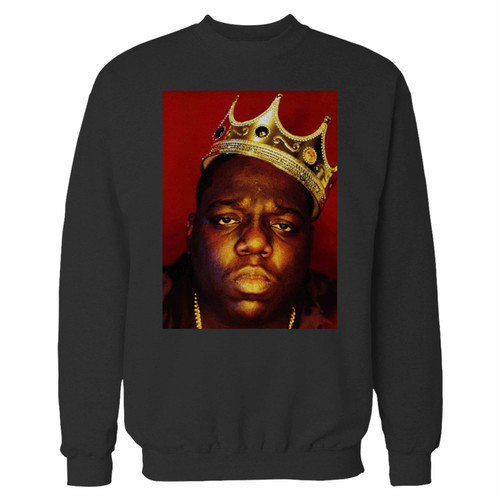Your the notorious b.i.g. biggie smalls crewneck sweatshirt just got an update. This super comfortable and lighter weight crewneck will become your favorite go-to sweatshirt. The cozy spandex cuffs and waistband make this pill-resistant sweatshirt a fan favorite.And your group will look and feel their best in this premium ringspun cotton crew.