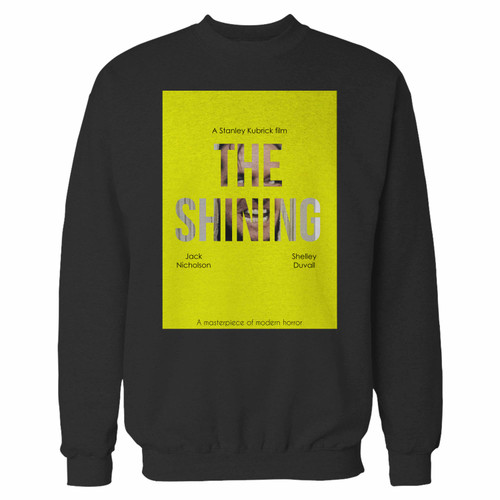 Your the shining by stanley kubrick crewneck sweatshirt just got an update. This super comfortable and lighter weight crewneck will become your favorite go-to sweatshirt. The cozy spandex cuffs and waistband make this pill-resistant sweatshirt a fan favorite.And your group will look and feel their best in this premium ringspun cotton crew.