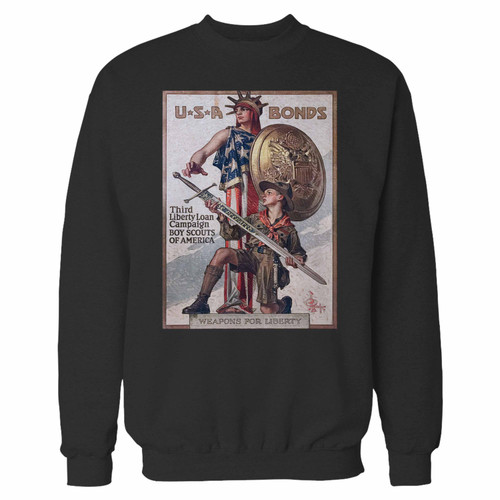 Your third liberty loan campaign, boy scouts of america 1 crewneck sweatshirt just got an update. This super comfortable and lighter weight crewneck will become your favorite go-to sweatshirt. The cozy spandex cuffs and waistband make this pill-resistant sweatshirt a fan favorite.And your group will look and feel their best in this premium ringspun cotton crew.