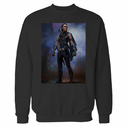 Your thor ragnarok valkyrie crewneck sweatshirt just got an update. This super comfortable and lighter weight crewneck will become your favorite go-to sweatshirt. The cozy spandex cuffs and waistband make this pill-resistant sweatshirt a fan favorite.And your group will look and feel their best in this premium ringspun cotton crew.