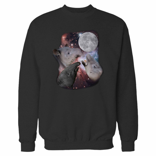 Your three moon tapirs crewneck sweatshirt just got an update. This super comfortable and lighter weight crewneck will become your favorite go-to sweatshirt. The cozy spandex cuffs and waistband make this pill-resistant sweatshirt a fan favorite.And your group will look and feel their best in this premium ringspun cotton crew.