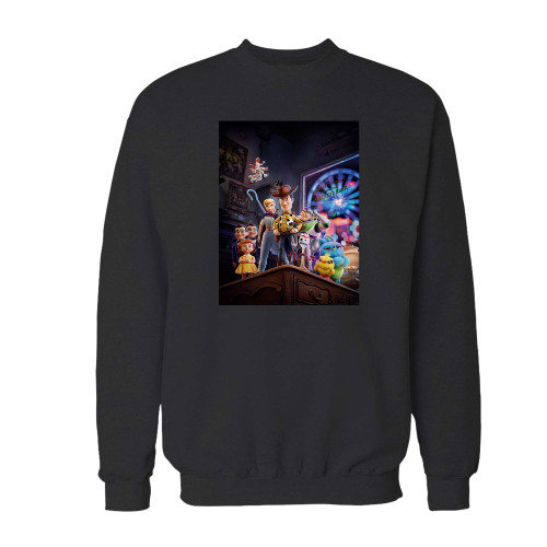 Your toy story 4 covers crewneck sweatshirt just got an update. This super comfortable and lighter weight crewneck will become your favorite go-to sweatshirt. The cozy spandex cuffs and waistband make this pill-resistant sweatshirt a fan favorite.And your group will look and feel their best in this premium ringspun cotton crew.