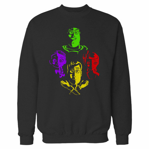 Your toy story characters crewneck sweatshirt just got an update. This super comfortable and lighter weight crewneck will become your favorite go-to sweatshirt. The cozy spandex cuffs and waistband make this pill-resistant sweatshirt a fan favorite.And your group will look and feel their best in this premium ringspun cotton crew.