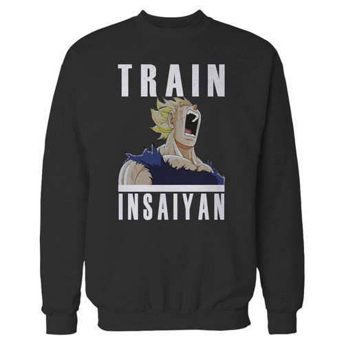 Your train insaiyan gym workout crewneck sweatshirt just got an update. This super comfortable and lighter weight crewneck will become your favorite go-to sweatshirt. The cozy spandex cuffs and waistband make this pill-resistant sweatshirt a fan favorite.And your group will look and feel their best in this premium ringspun cotton crew.
