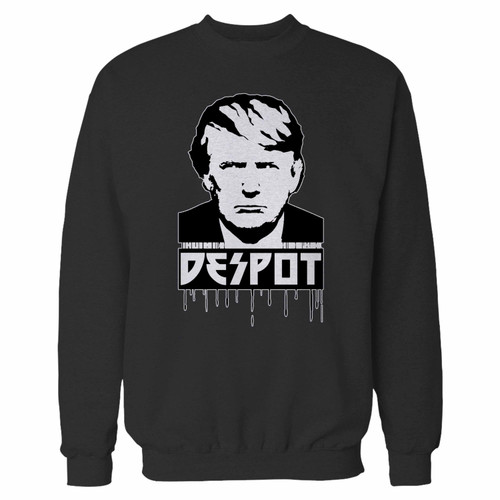 Your trump despot anti trump crewneck sweatshirt just got an update. This super comfortable and lighter weight crewneck will become your favorite go-to sweatshirt. The cozy spandex cuffs and waistband make this pill-resistant sweatshirt a fan favorite.And your group will look and feel their best in this premium ringspun cotton crew.