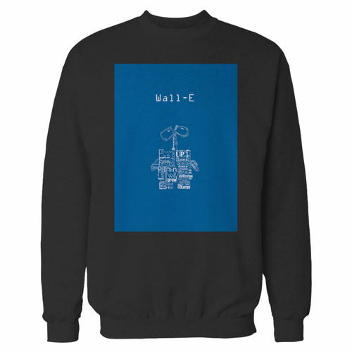 Your typography wall-e crewneck sweatshirt just got an update. This super comfortable and lighter weight crewneck will become your favorite go-to sweatshirt. The cozy spandex cuffs and waistband make this pill-resistant sweatshirt a fan favorite.And your group will look and feel their best in this premium ringspun cotton crew.