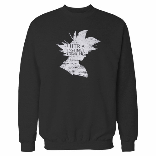 Your ultra instinct is coming son goku dragonball super crewneck sweatshirt just got an update. This super comfortable and lighter weight crewneck will become your favorite go-to sweatshirt. The cozy spandex cuffs and waistband make this pill-resistant sweatshirt a fan favorite.And your group will look and feel their best in this premium ringspun cotton crew.