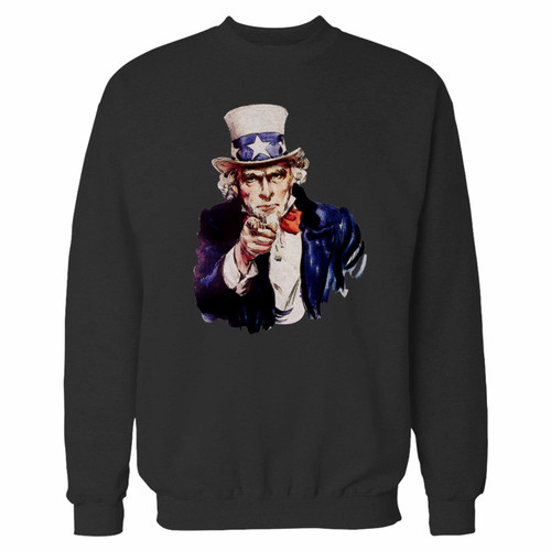 Your uncle sam inspired crewneck sweatshirt just got an update. This super comfortable and lighter weight crewneck will become your favorite go-to sweatshirt. The cozy spandex cuffs and waistband make this pill-resistant sweatshirt a fan favorite.And your group will look and feel their best in this premium ringspun cotton crew.