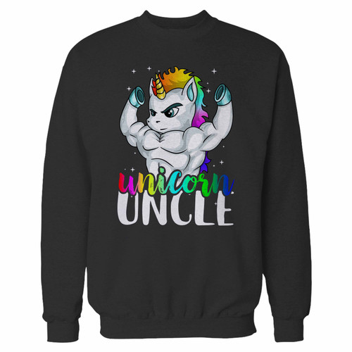 Your unicorn uncle crewneck sweatshirt just got an update. This super comfortable and lighter weight crewneck will become your favorite go-to sweatshirt. The cozy spandex cuffs and waistband make this pill-resistant sweatshirt a fan favorite.And your group will look and feel their best in this premium ringspun cotton crew.