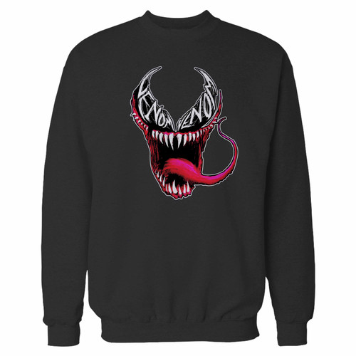 Your venom marvel comics spiderman crewneck sweatshirt just got an update. This super comfortable and lighter weight crewneck will become your favorite go-to sweatshirt. The cozy spandex cuffs and waistband make this pill-resistant sweatshirt a fan favorite.And your group will look and feel their best in this premium ringspun cotton crew.