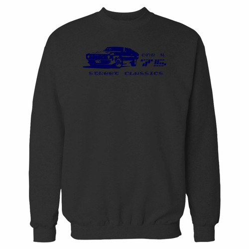 Your vintage mustang street classics crewneck sweatshirt just got an update. This super comfortable and lighter weight crewneck will become your favorite go-to sweatshirt. The cozy spandex cuffs and waistband make this pill-resistant sweatshirt a fan favorite.And your group will look and feel their best in this premium ringspun cotton crew.