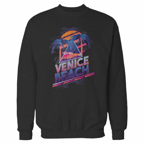Your vintage retro 80s venice beach crewneck sweatshirt just got an update. This super comfortable and lighter weight crewneck will become your favorite go-to sweatshirt. The cozy spandex cuffs and waistband make this pill-resistant sweatshirt a fan favorite.And your group will look and feel their best in this premium ringspun cotton crew.