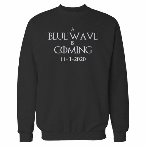 Your vote democrat 2020 election blue wave crewneck sweatshirt just got an update. This super comfortable and lighter weight crewneck will become your favorite go-to sweatshirt. The cozy spandex cuffs and waistband make this pill-resistant sweatshirt a fan favorite.And your group will look and feel their best in this premium ringspun cotton crew.