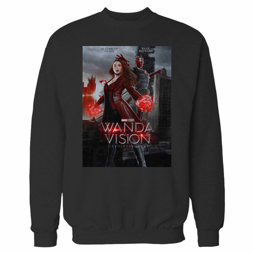 Your wandavision 2 crewneck sweatshirt just got an update. This super comfortable and lighter weight crewneck will become your favorite go-to sweatshirt. The cozy spandex cuffs and waistband make this pill-resistant sweatshirt a fan favorite.And your group will look and feel their best in this premium ringspun cotton crew.