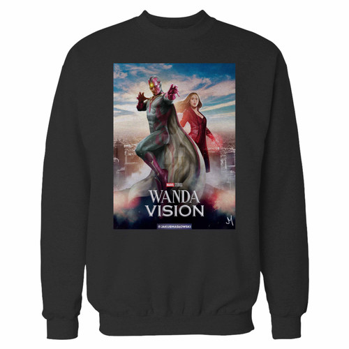 Your wandavision 4 crewneck sweatshirt just got an update. This super comfortable and lighter weight crewneck will become your favorite go-to sweatshirt. The cozy spandex cuffs and waistband make this pill-resistant sweatshirt a fan favorite.And your group will look and feel their best in this premium ringspun cotton crew.