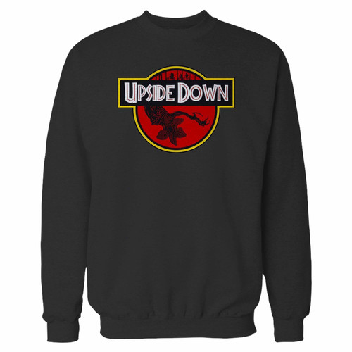 Your welcome to the upside down stranger things inspired crewneck sweatshirt just got an update. This super comfortable and lighter weight crewneck will become your favorite go-to sweatshirt. The cozy spandex cuffs and waistband make this pill-resistant sweatshirt a fan favorite.And your group will look and feel their best in this premium ringspun cotton crew.