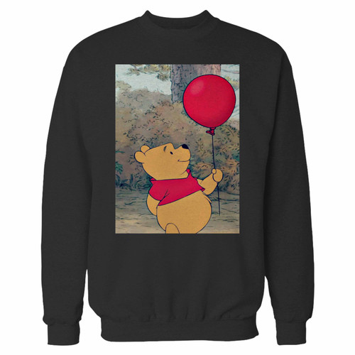 Your winnie the pooh ballon crewneck sweatshirt just got an update. This super comfortable and lighter weight crewneck will become your favorite go-to sweatshirt. The cozy spandex cuffs and waistband make this pill-resistant sweatshirt a fan favorite.And your group will look and feel their best in this premium ringspun cotton crew.