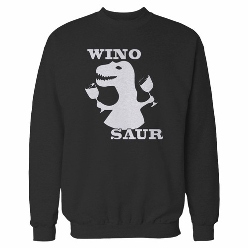 Your wino drink saur parody crewneck sweatshirt just got an update. This super comfortable and lighter weight crewneck will become your favorite go-to sweatshirt. The cozy spandex cuffs and waistband make this pill-resistant sweatshirt a fan favorite.And your group will look and feel their best in this premium ringspun cotton crew.