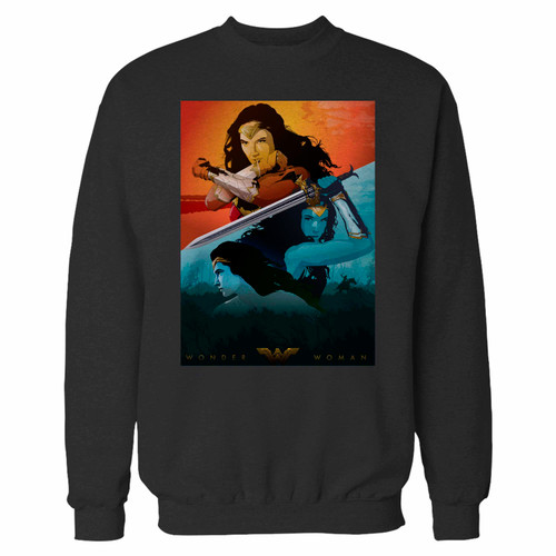 Your wonder woman superhero art crewneck sweatshirt just got an update. This super comfortable and lighter weight crewneck will become your favorite go-to sweatshirt. The cozy spandex cuffs and waistband make this pill-resistant sweatshirt a fan favorite.And your group will look and feel their best in this premium ringspun cotton crew.