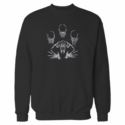 Your xenomorph alien rhapsody crewneck sweatshirt just got an update. This super comfortable and lighter weight crewneck will become your favorite go-to sweatshirt. The cozy spandex cuffs and waistband make this pill-resistant sweatshirt a fan favorite.And your group will look and feel their best in this premium ringspun cotton crew.