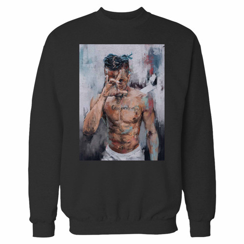 Your xxxtentacion music singer hip hop rap crewneck sweatshirt just got an update. This super comfortable and lighter weight crewneck will become your favorite go-to sweatshirt. The cozy spandex cuffs and waistband make this pill-resistant sweatshirt a fan favorite.And your group will look and feel their best in this premium ringspun cotton crew.
