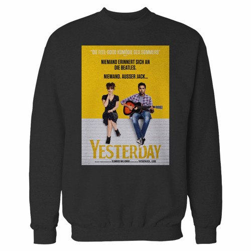 Your yesterday trailer jetzt im kino crewneck sweatshirt just got an update. This super comfortable and lighter weight crewneck will become your favorite go-to sweatshirt. The cozy spandex cuffs and waistband make this pill-resistant sweatshirt a fan favorite.And your group will look and feel their best in this premium ringspun cotton crew.