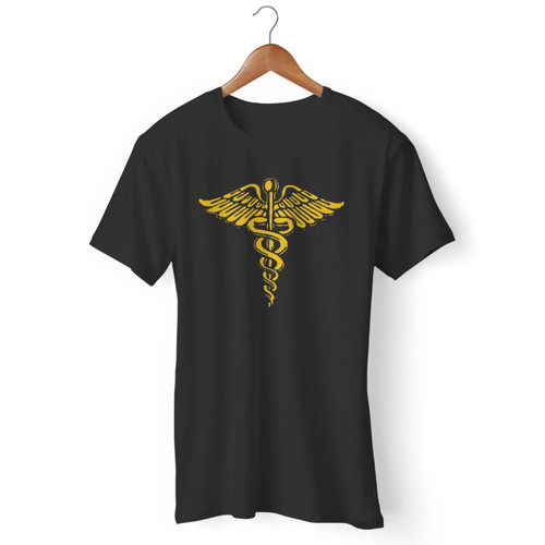 Caduceus Medical Symbol Men T Shirt