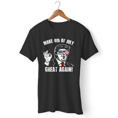 Make 4th Of July Great Again Donald Trump Funny Patriot Men T Shirt