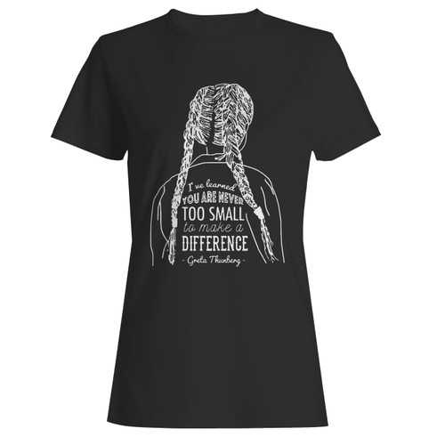 These are you're never too small to make a difference women t shirt that are cute tied to the side or paired with a cardigan or jacket for a more styled look. So comfy and classic, they are sure to make your vacation extra magical.