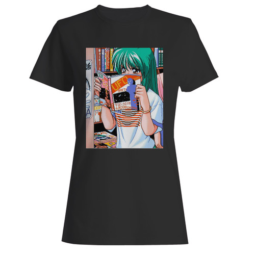 These are anime girl aesthetic waifu kawaii women t shirt that are cute tied to the side or paired with a cardigan or jacket for a more styled look. So comfy and classic, they are sure to make your vacation extra magical.