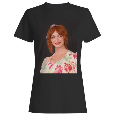These are christina hendricks american actress women t shirt that are cute tied to the side or paired with a cardigan or jacket for a more styled look. So comfy and classic, they are sure to make your vacation extra magical.