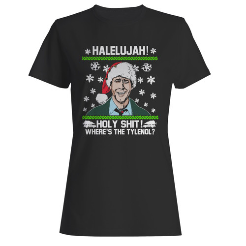 These are christmas vacation hallelujah holy women t shirt that are cute tied to the side or paired with a cardigan or jacket for a more styled look. So comfy and classic, they are sure to make your vacation extra magical.