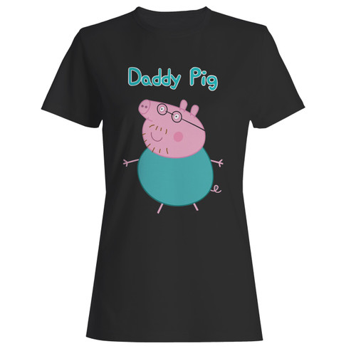 These are daddy pig inspired women t shirt that are cute tied to the side or paired with a cardigan or jacket for a more styled look. So comfy and classic, they are sure to make your vacation extra magical.