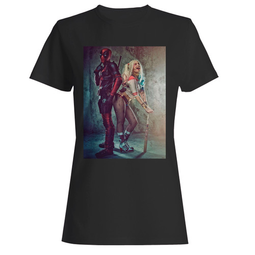 These are deadpool harley quinn pose women t shirt that are cute tied to the side or paired with a cardigan or jacket for a more styled look. So comfy and classic, they are sure to make your vacation extra magical.