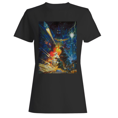 These are godzilla movie art women t shirt that are cute tied to the side or paired with a cardigan or jacket for a more styled look. So comfy and classic, they are sure to make your vacation extra magical.