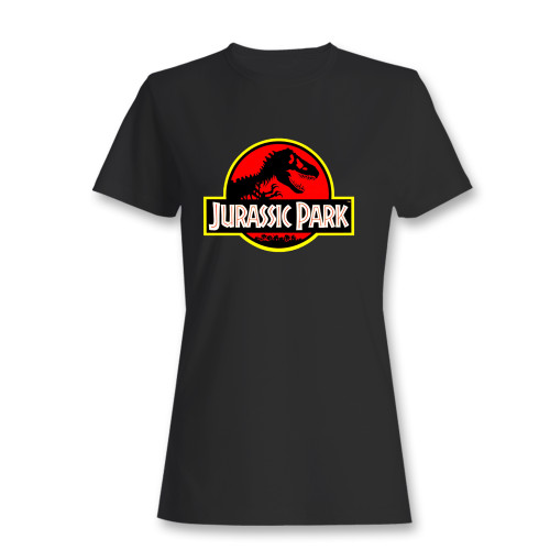 These are jurassic park logo inspired women t shirt that are cute tied to the side or paired with a cardigan or jacket for a more styled look. So comfy and classic, they are sure to make your vacation extra magical.