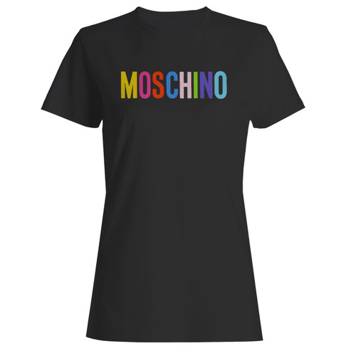 These are moschino milano logo inspired women t shirt that are cute tied to the side or paired with a cardigan or jacket for a more styled look. So comfy and classic, they are sure to make your vacation extra magical.