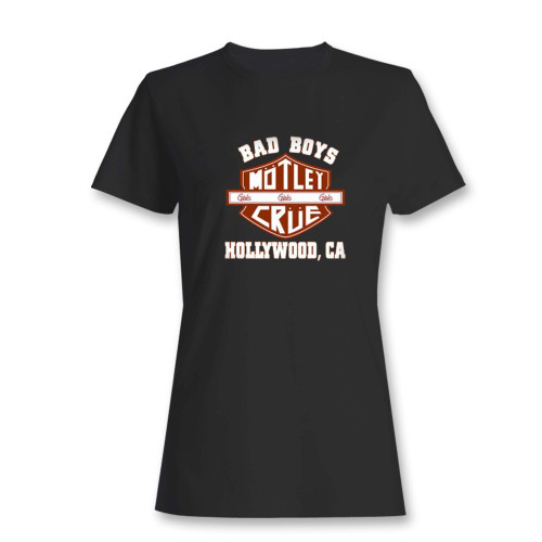 These are new motley crue bad boys hollywood rock band women t shirt that are cute tied to the side or paired with a cardigan or jacket for a more styled look. So comfy and classic, they are sure to make your vacation extra magical.
