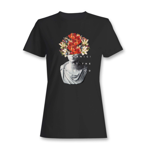 These are panic at the disco flowers women t shirt that are cute tied to the side or paired with a cardigan or jacket for a more styled look. So comfy and classic, they are sure to make your vacation extra magical.