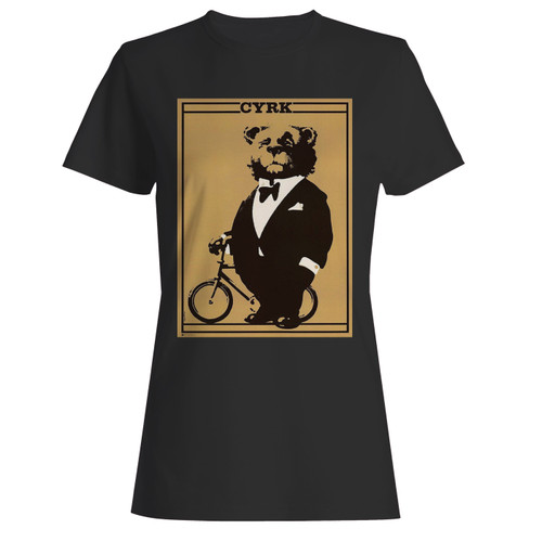 These are polish circus bear in tuxedo women t shirt that are cute tied to the side or paired with a cardigan or jacket for a more styled look. So comfy and classic, they are sure to make your vacation extra magical.