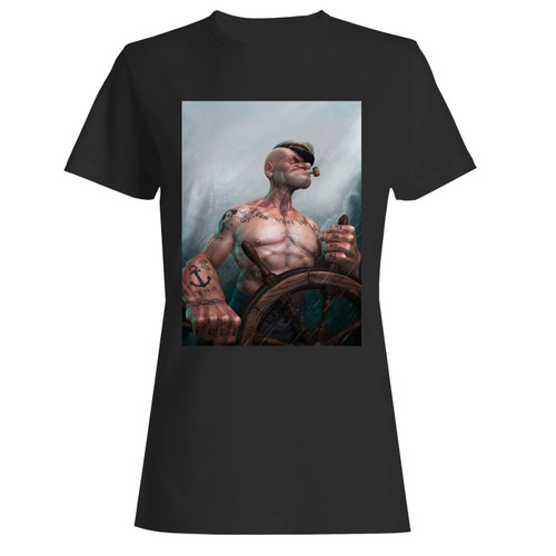 These are popeye comic art women t shirt that are cute tied to the side or paired with a cardigan or jacket for a more styled look. So comfy and classic, they are sure to make your vacation extra magical.