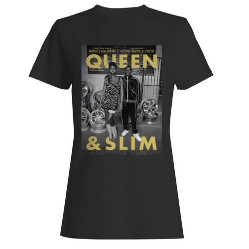 These are queen & slim movie women t shirt that are cute tied to the side or paired with a cardigan or jacket for a more styled look. So comfy and classic, they are sure to make your vacation extra magical.