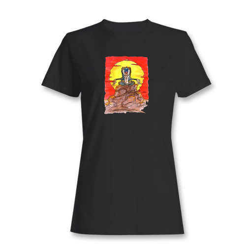 These are rafiki lion king women t shirt that are cute tied to the side or paired with a cardigan or jacket for a more styled look. So comfy and classic, they are sure to make your vacation extra magical.