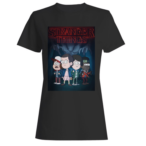 These are stranger things cartoon women t shirt that are cute tied to the side or paired with a cardigan or jacket for a more styled look. So comfy and classic, they are sure to make your vacation extra magical.