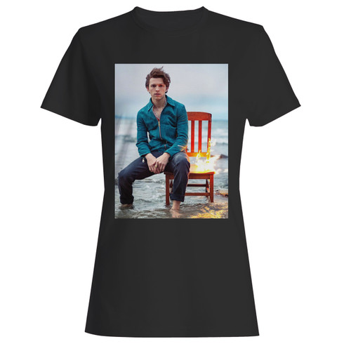 These are tom holland's sexy photo shoot women t shirt that are cute tied to the side or paired with a cardigan or jacket for a more styled look. So comfy and classic, they are sure to make your vacation extra magical.
