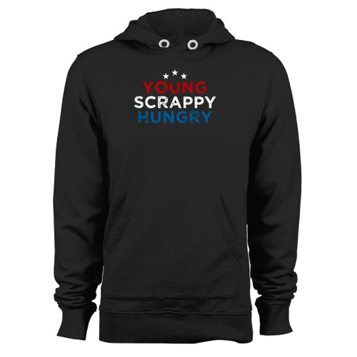 Was created with comfort in mind, this young scrappy hungry hoodie lighter weight is perfect for any activity. Teams and groups love this hoodie for its affordable price and variety of colors.